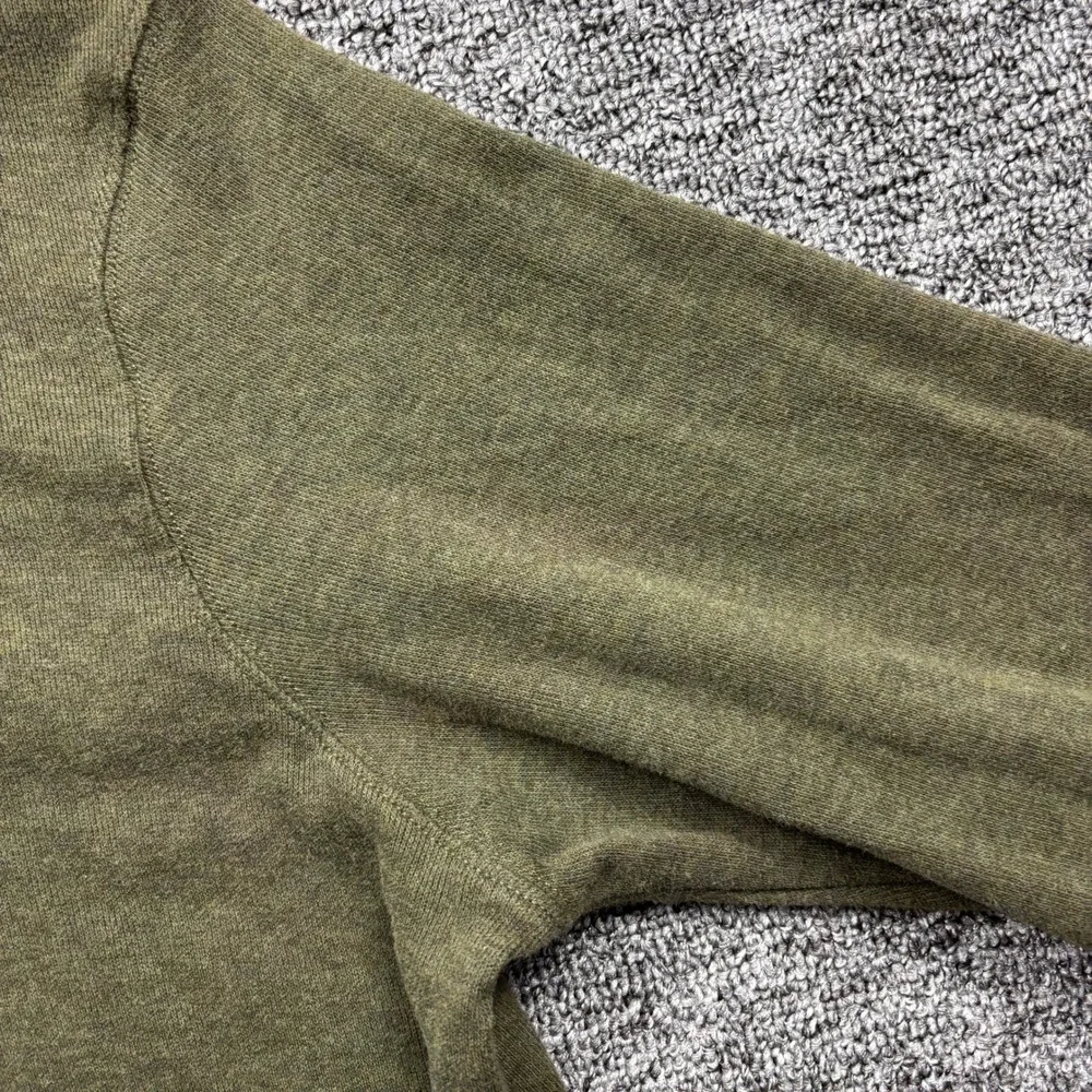 2000s Polo Ralph Lauren Estate Rib Quarter Zip‎ Pullover Olive Green Size 2XL